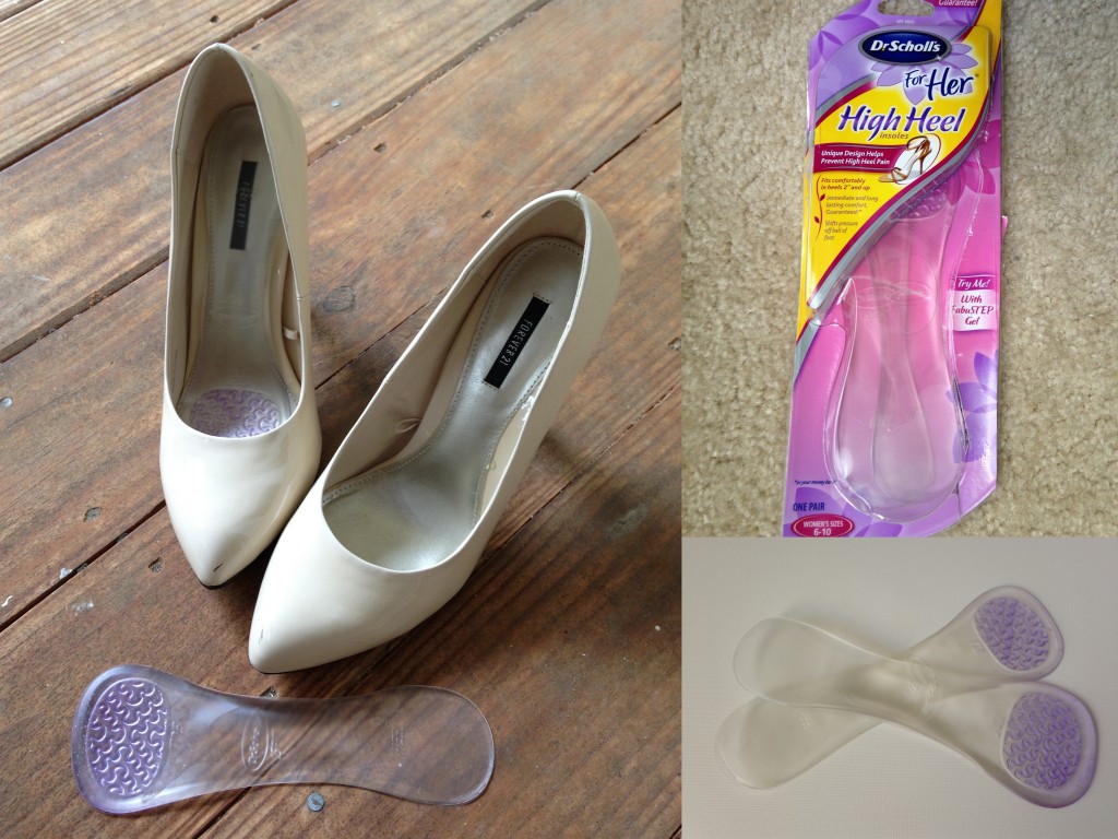 collage of dr. scholl's for her high heel insoles for women's sizes 6-10