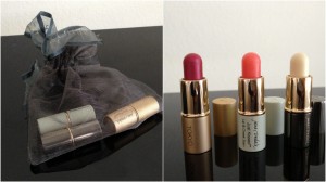 collage of jane iredale mini lippies included in the february-april spring 2013 yuzen box