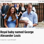 kate middleton and prince william with new baby george