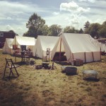 gettysburg old school tents set up