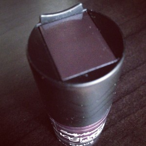 metallic nail polish lid with magnet