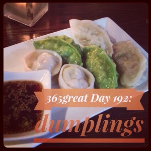 365great challenge day 192: dumplings