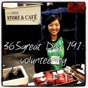 365great challenge day 191: volunteering