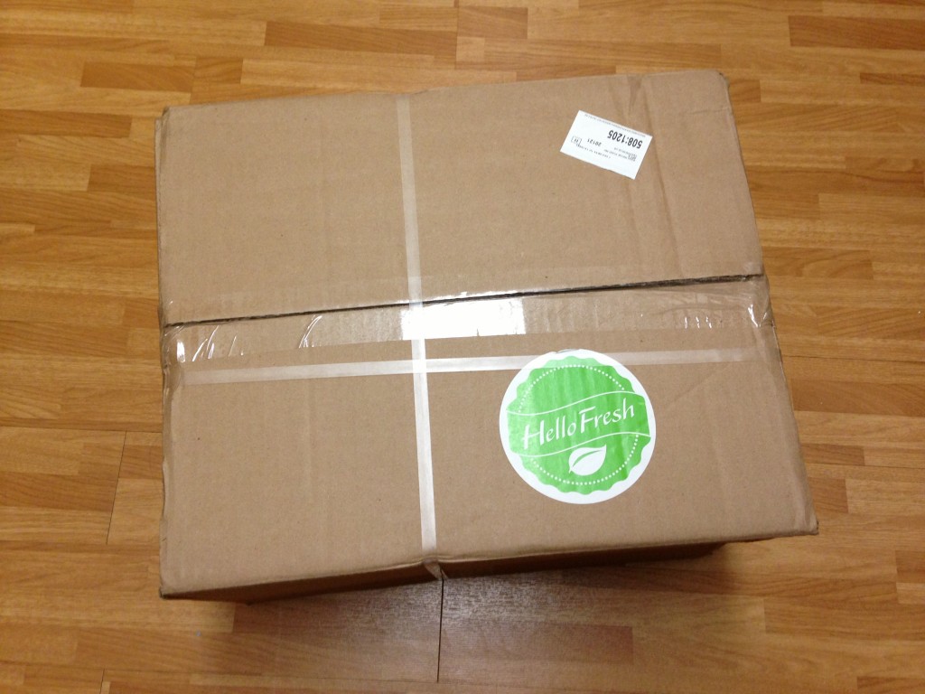 hello fresh large cardboard box