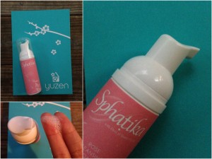 collage of sphatika with elixir of quartz crystal rose cleansing foam bottle face wash