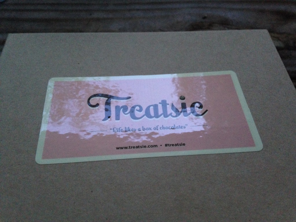 new shiny label on treatsie box artisan candy subscription