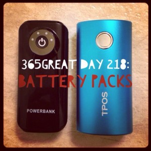 365great day 218: battery packs