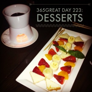 365great challenge day 223: desserts