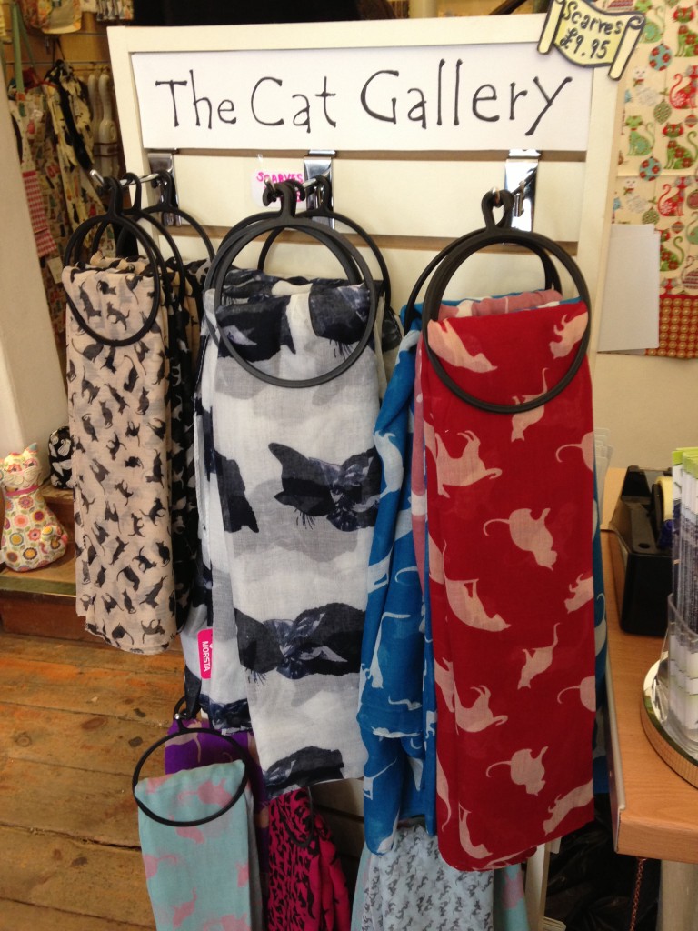 cat scarves at the cat gallery in york uk