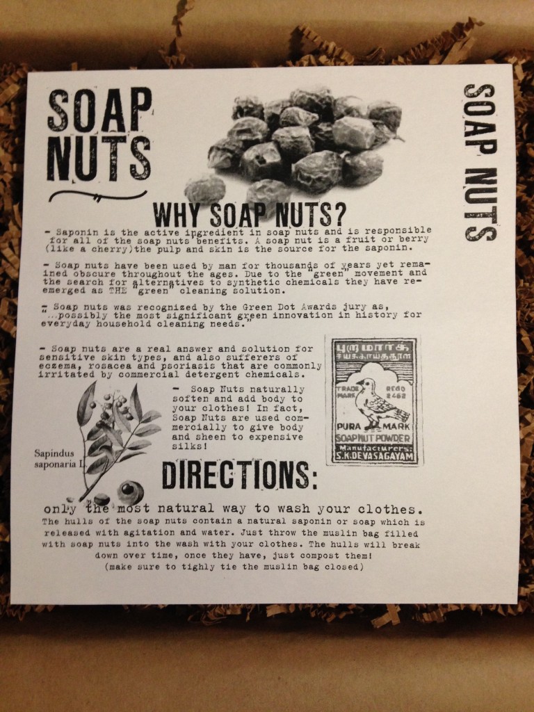 the homegrown collective september 2013 project washing with soap nuts info card