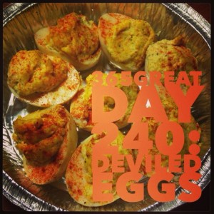 365great challenge day 240: deviled eggs