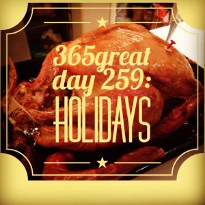 365great challenge day 259: holidays