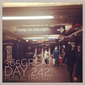 365great challenge day 242: public transit