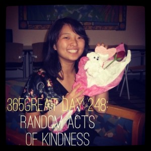 365great challenge day 248: random acts of kindness