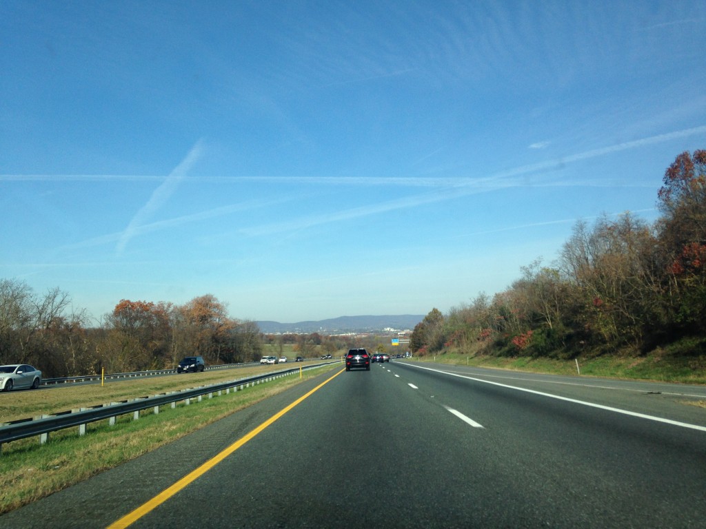 beautiful day for a road trip with clear blue skies and little traffic on the roads
