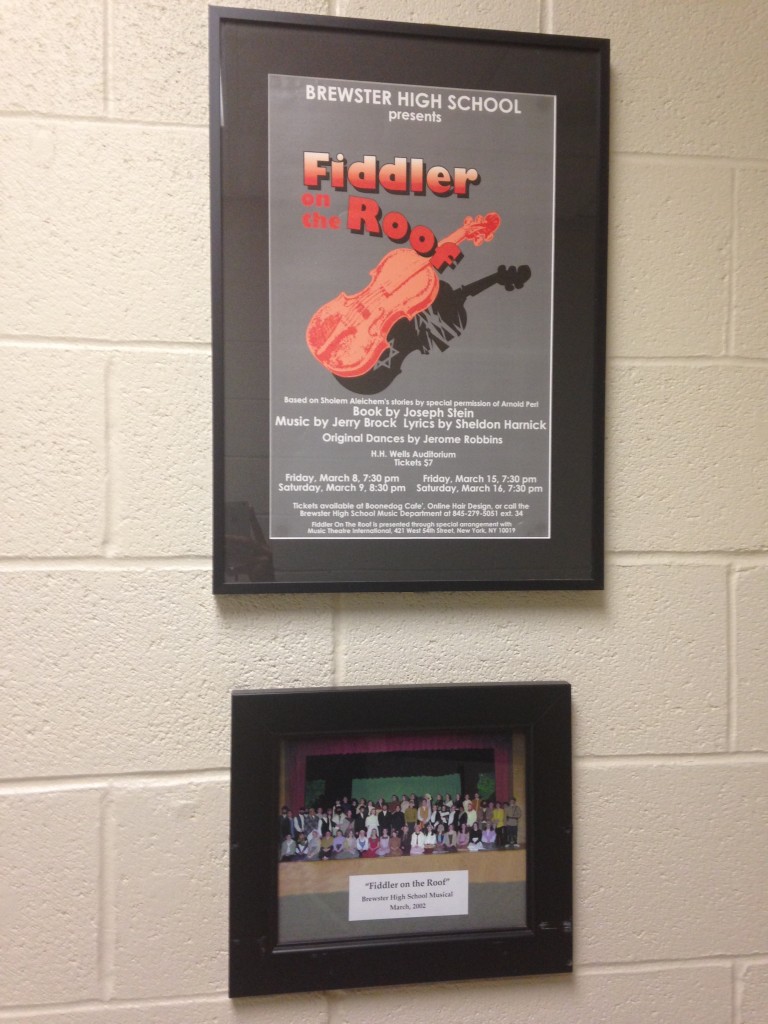 fidder on the roof poster and picture of cast from brewster high school 2002 performance