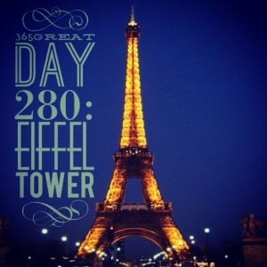 365great challenge day 280: eiffel tower