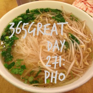 365great challenge day 271: pho