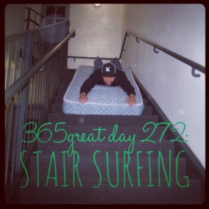 365great challenge day 272: stair surfing