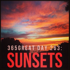 365great challenge day 263: sunsets