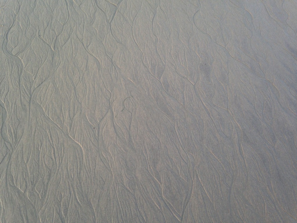 ripple pattern in sand at beach