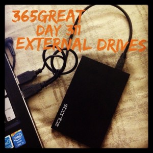 365great day 311: external drives