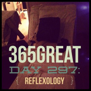 365great challenge day 297: reflexology