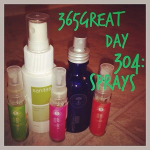 365great challenge day 304: sprays