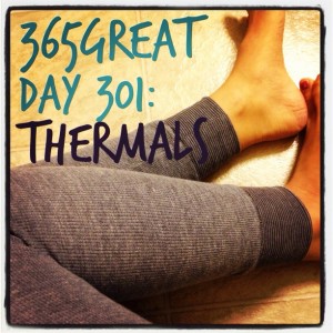 365great challenge day 301: thermals