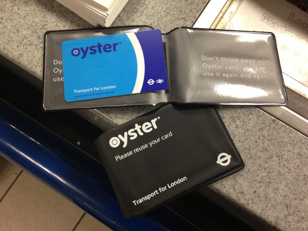 london tube underground oyster cards