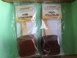 popbar milk and dark sipping chocolate bars from treatsie january 2014 box