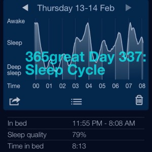 365great day 337: sleep cycle