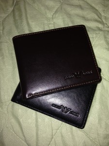 men's leather wallets in brown and black from silk street market