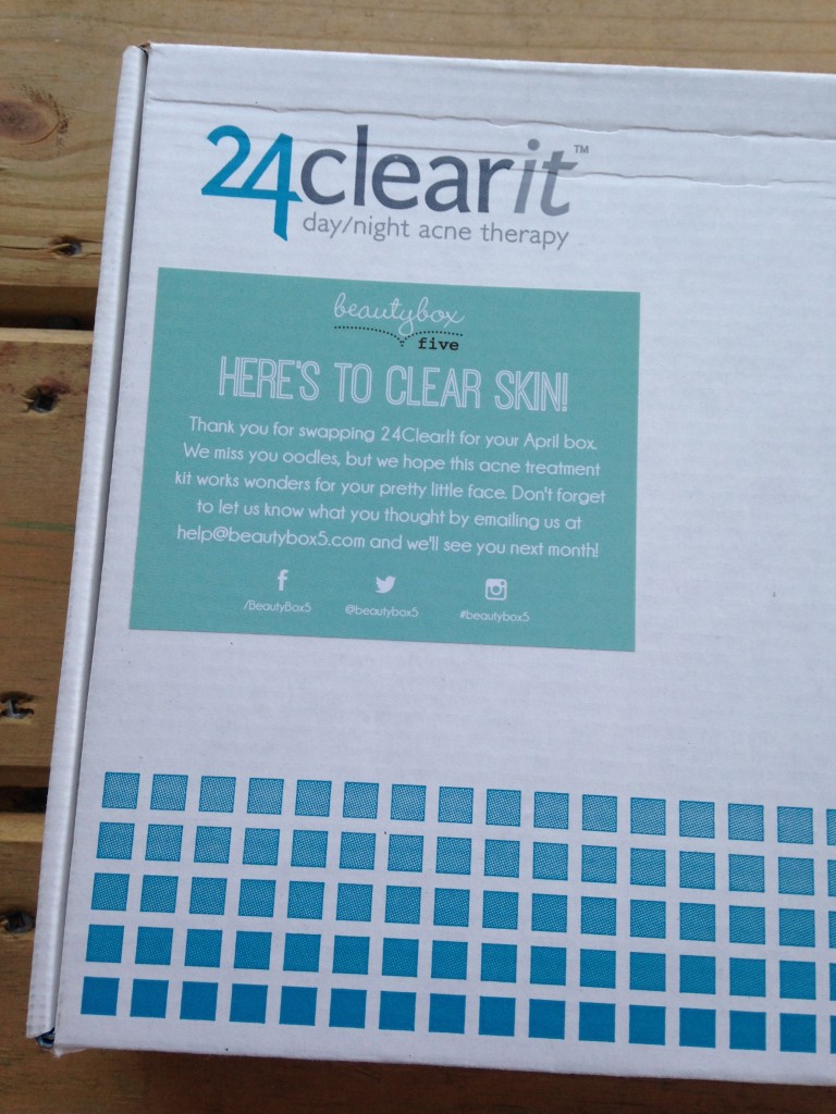 24clearit box with beauty box 5 sticker