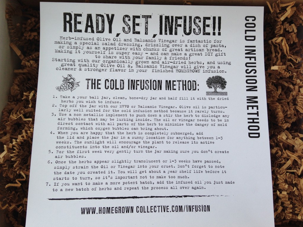 the homegrown collective may 2014 project cold infusion info card