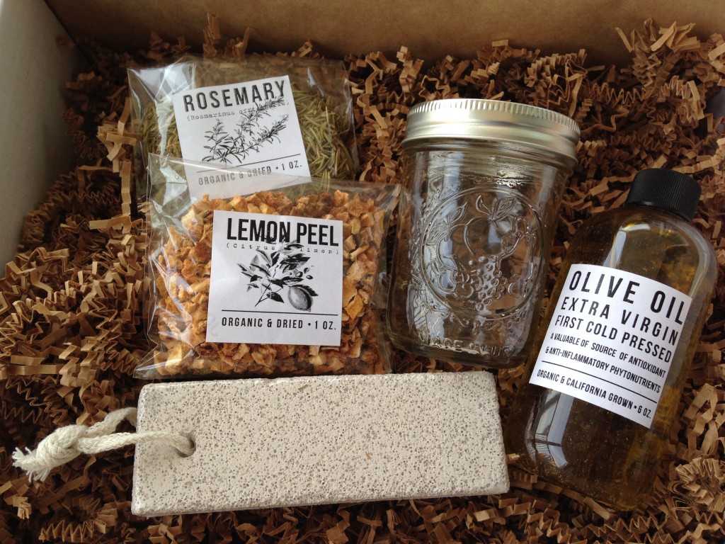 the homegrown collective may 2014 products for foot soak and scrub