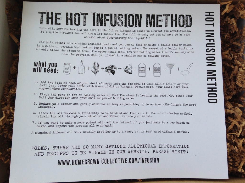 the homegrown collective may 2014 project hot infusion info card