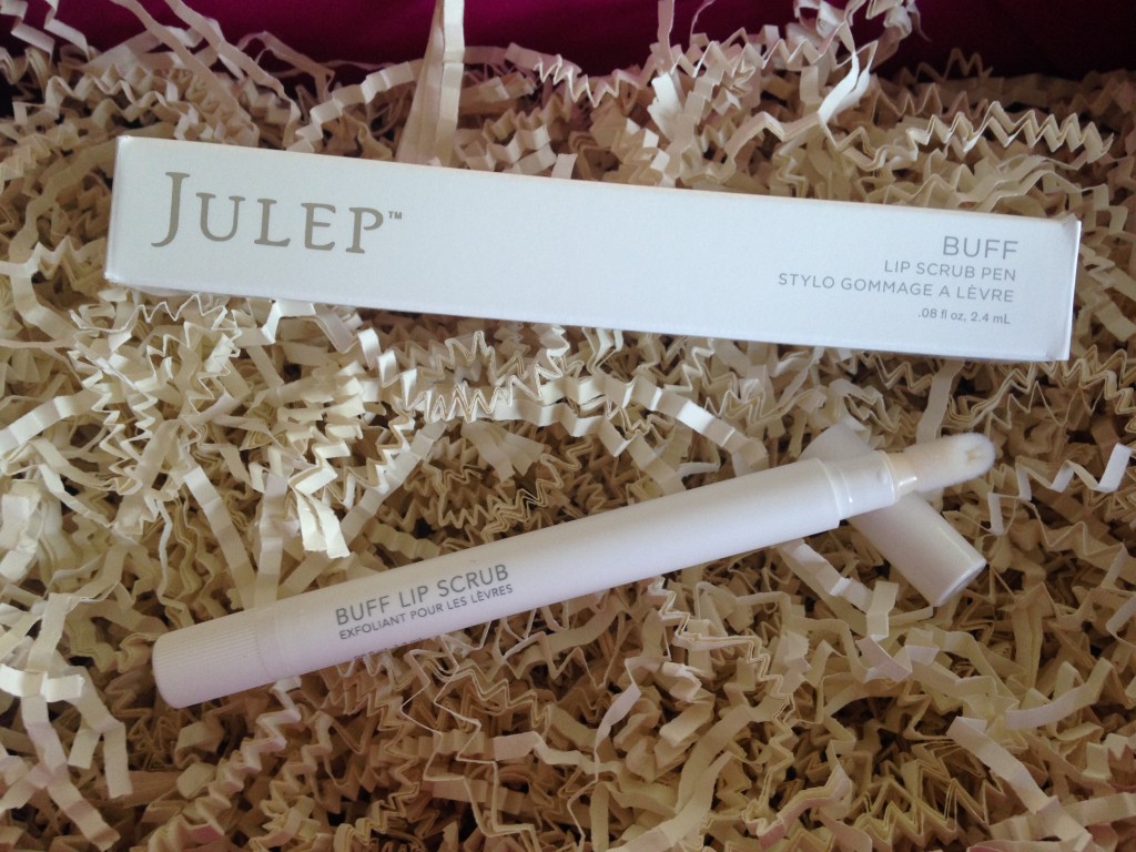 julep buff lip scrub pen with fuzzy application tip