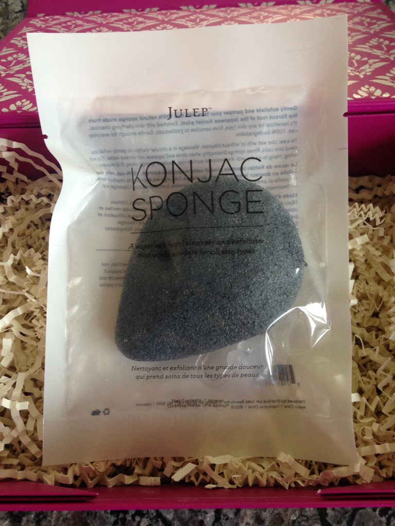 julep konjac sponge cleanser and exfoliator with suction hook