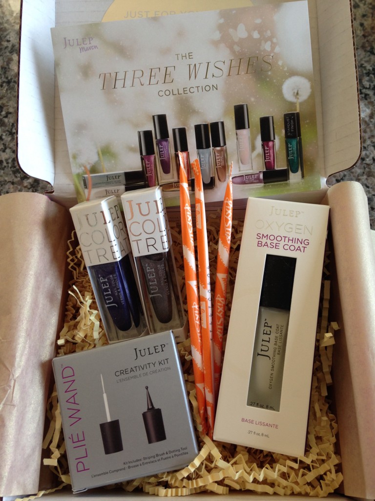 julep maven bombshell june 2014 three wishes collection box contents