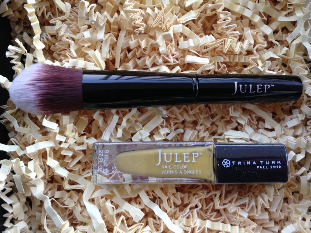 julep double duty makeup brush and polish in alma from trina turk fall '12 collection