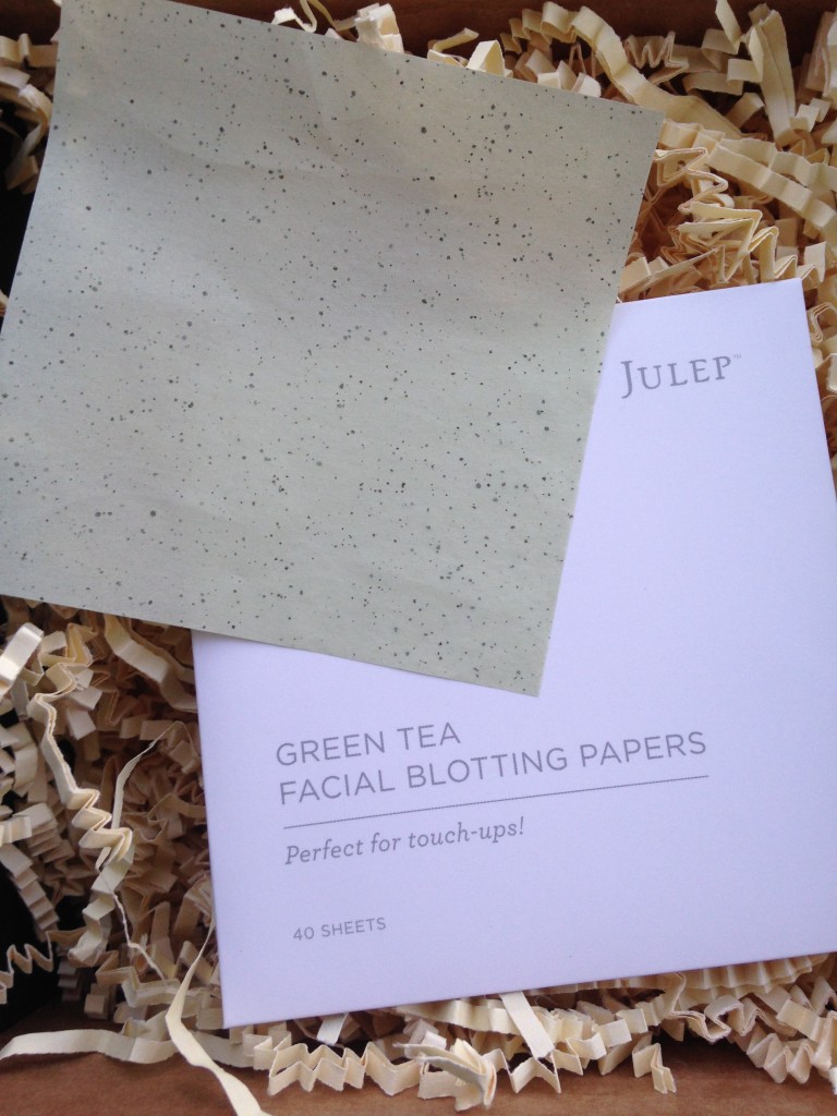 julep green tea facial blotting papers