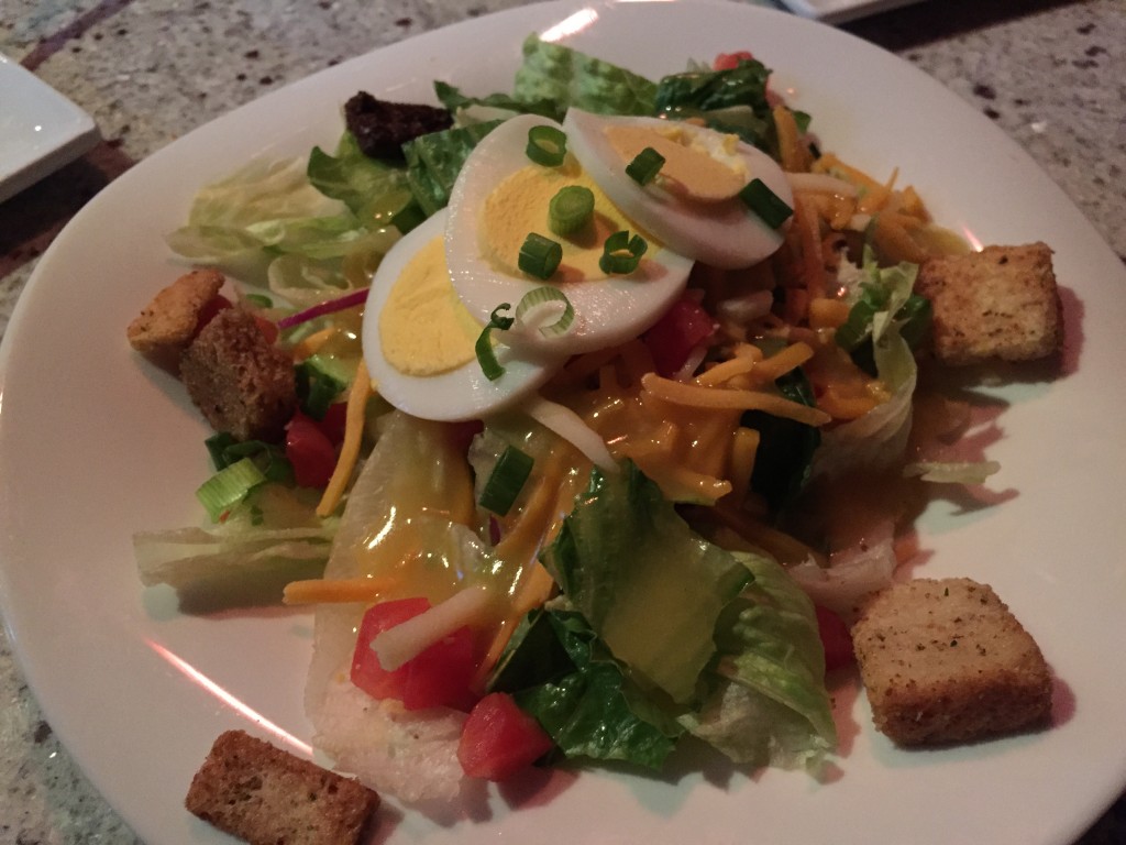 melting pot house salad with house dressing