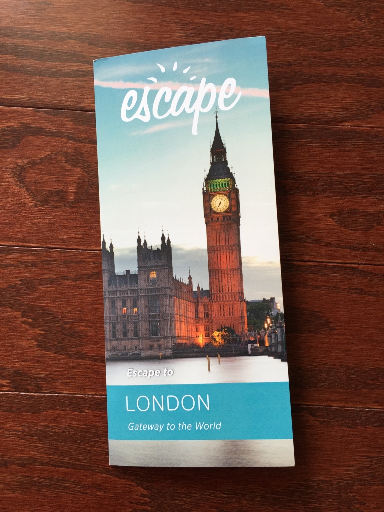 escape monthly october london box info card
