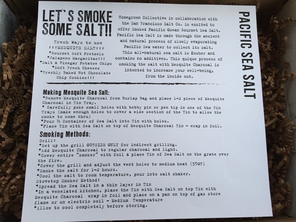 the homegrown collective october 2014 project pacific sea salt info card