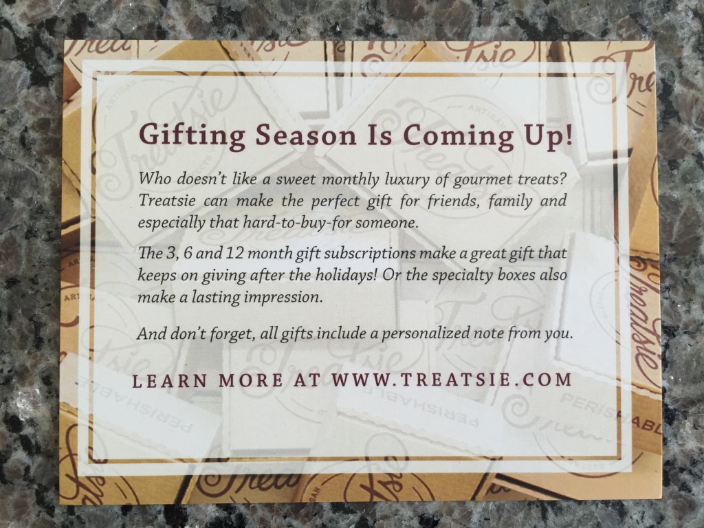 treatsie gifting subscriptions info card
