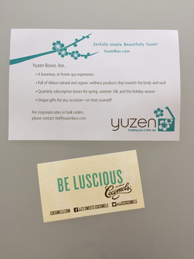 yuzen november-january 2014 winter box offer cards back