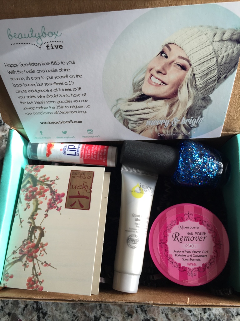 december 2014 beauty box 5 contents