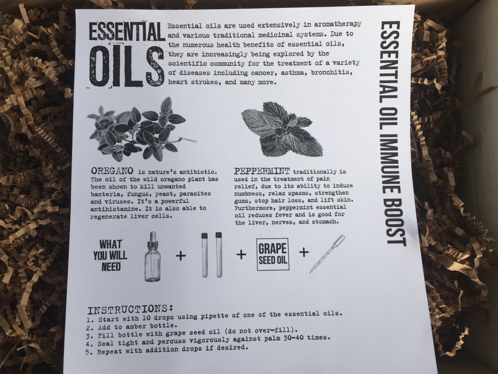 the homegrown collective november 2014 project essential oil immune boost info card