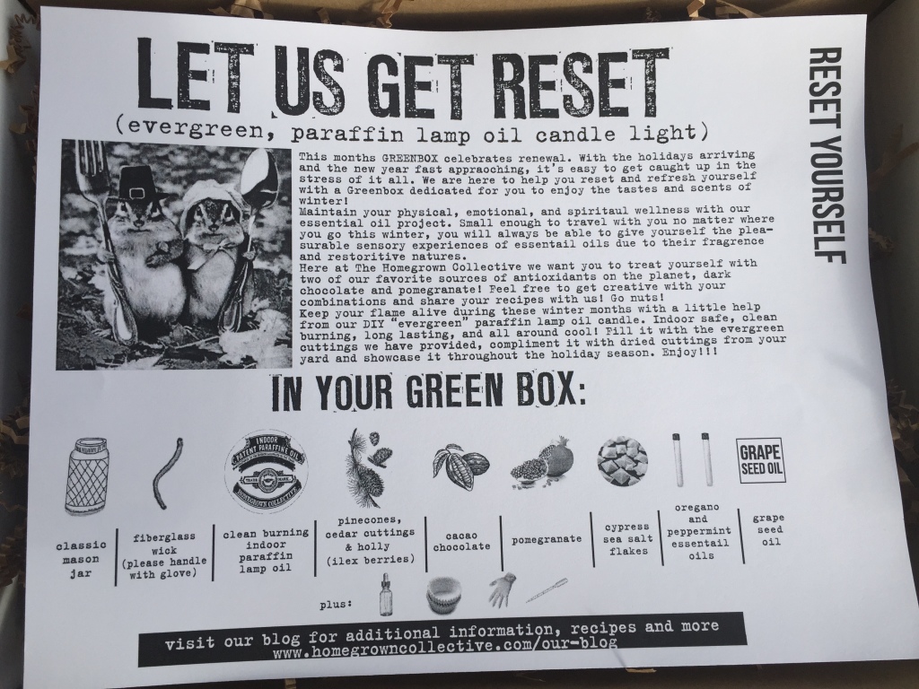 the homegrown collective november 2014 reset yourself info card
